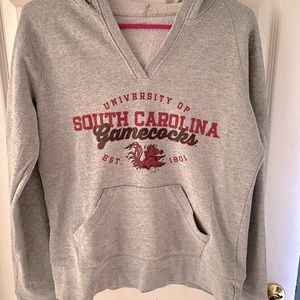Womens Gray USC Gamecocks Hoodie
